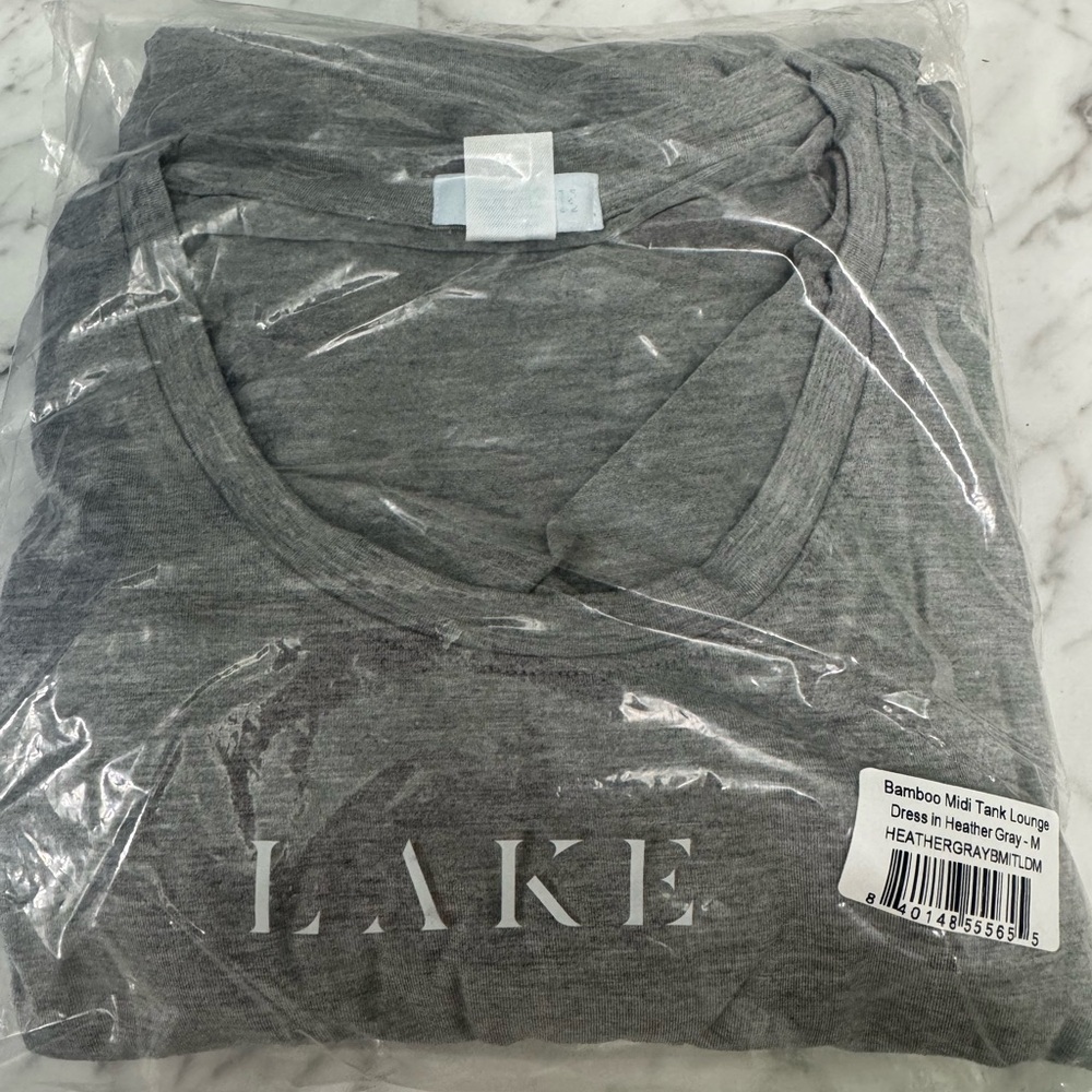 NWT LAKE Bamboo Midi Tank Lounge Dress!